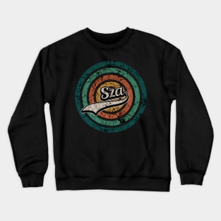 Sza // Retro Circle Crack Vintage Crewneck Sweatshirt